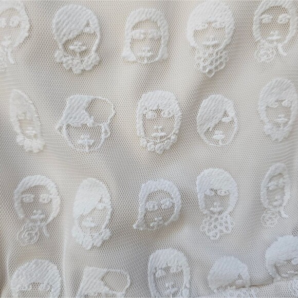 Jill by Jill Stuart White Textured Lace Romper Sz S Elegant Feminine Resortwear - Picture 9 of 16